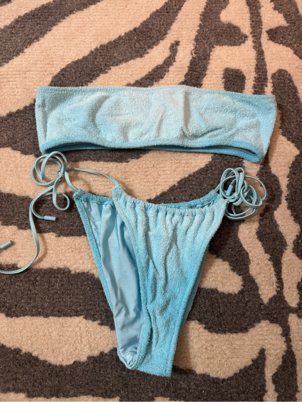 Triangl terry cloth bikini